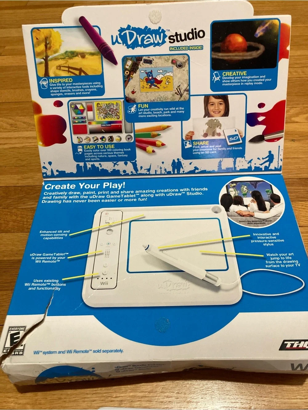 Nintendo uDraw GameTablet White with Blue Accents Wii